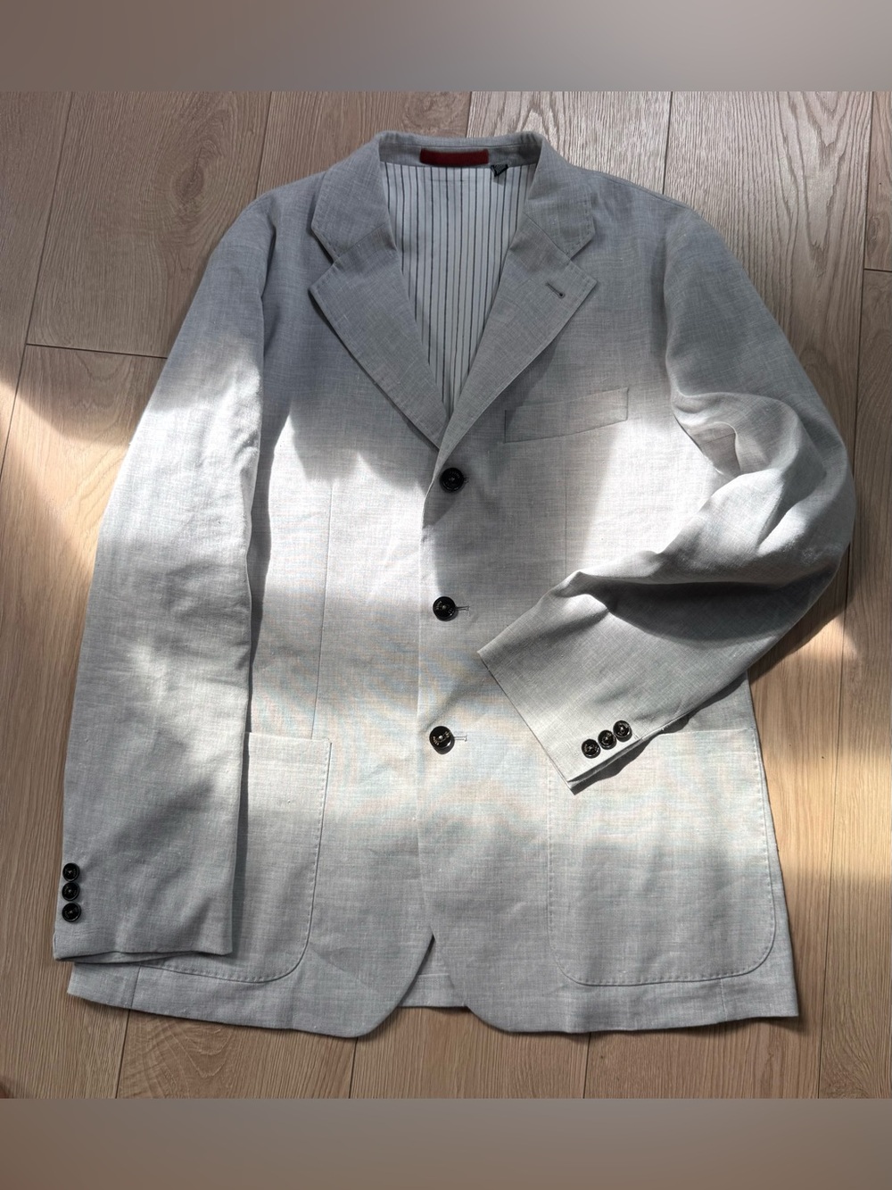 Ted Baker Light Gray Men's Sport Coat - Three-Button Blazer